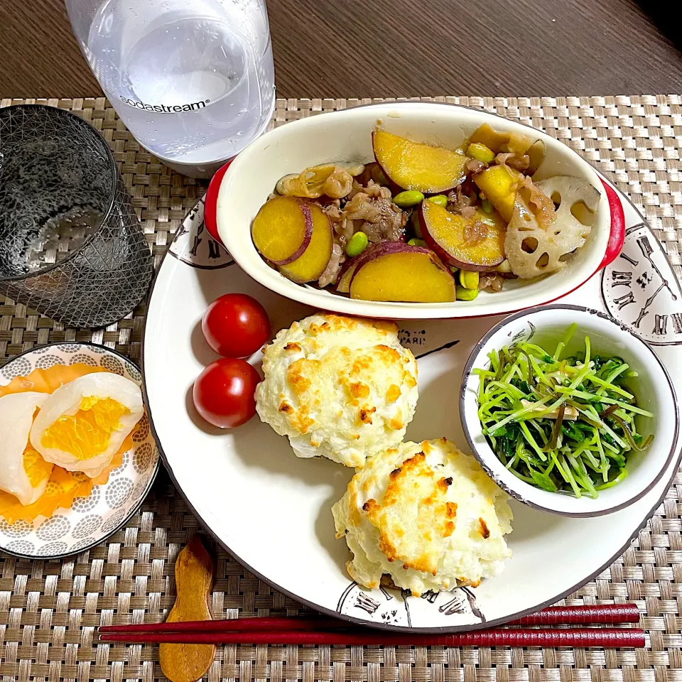 Snapdishの料理写真:2/14晩ご飯：牛肉と根菜の甘辛炒め|ななみんさん