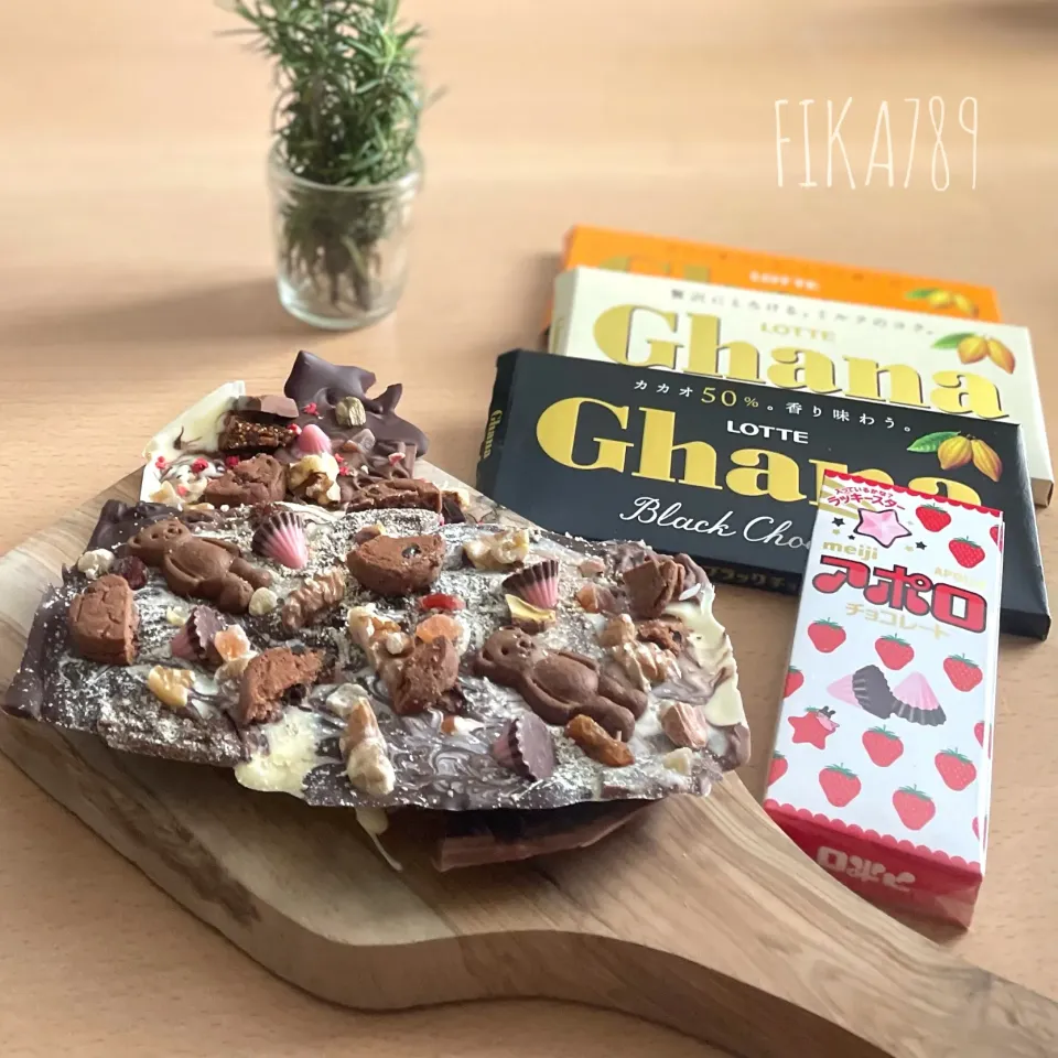 レンチンカンタン チョコレートバーク|FIKA789さん