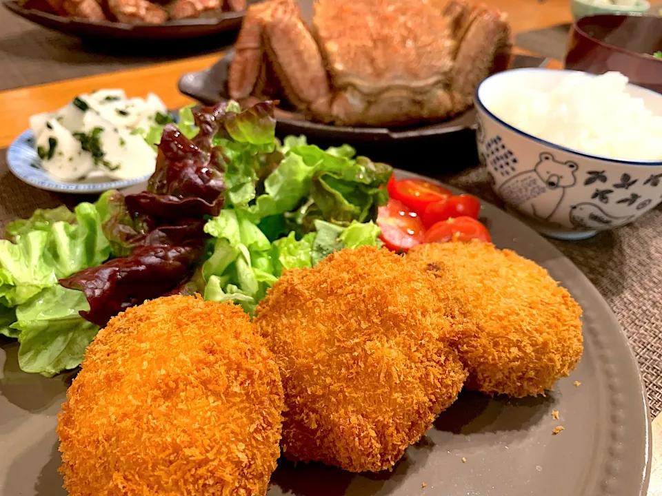 焼肉と白はんぺんコロッケ|いちごさん