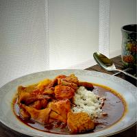 ポークカシミールカレー✨✨✨僕らしくないヒトサラだけどね。😁