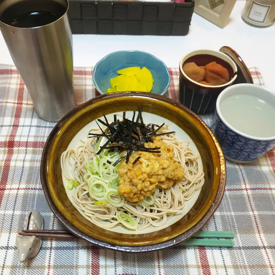 Snapdishの料理写真:ひとり暮らしの夜ご飯
納豆そば|keeijnsさん