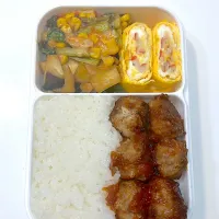 Snapdishの料理写真:肉団子の甘酢弁当|新米嫁のご飯日記さん