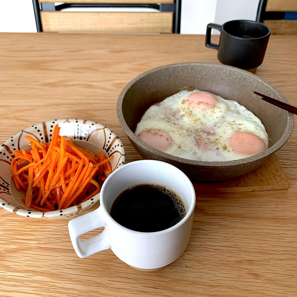 休日朝ごはん(◍•ڡ•◍)❤