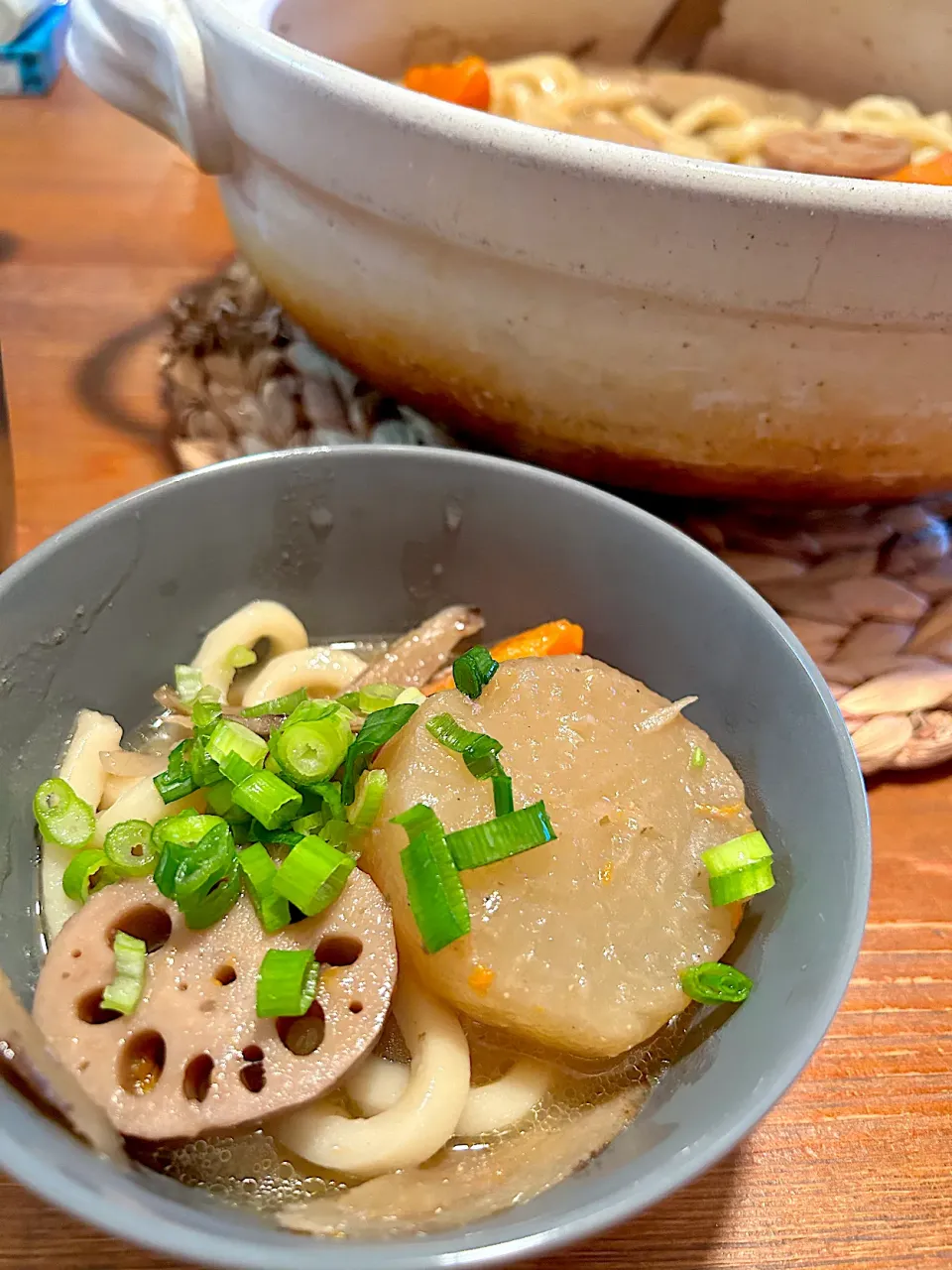 筑前煮とおでんのリメイク味噌煮込み風うどん|ＭＡＲＵＥ家の食卓さん