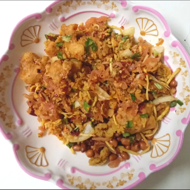 spicy croquette rice salad|patlovestocookさん