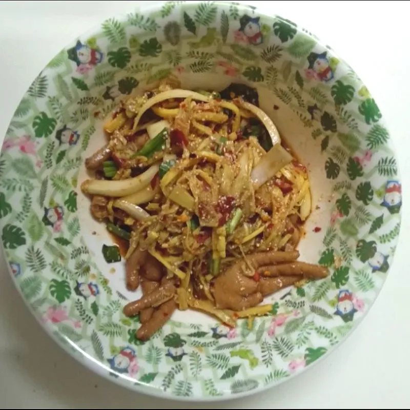 spicy bamboo shoots salad with chicken feet|patlovestocookさん