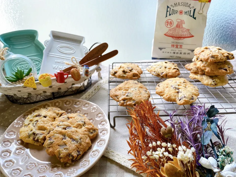 チョコチャンククッキー🍪
〜 𝘤𝘩𝘰𝘤𝘰𝘭𝘢𝘵𝘦 𝘤𝘩𝘶𝘯𝘬 𝘤𝘰𝘰𝘬𝘪𝘦 〜
【増田製粉所『製菓用薄力小麦粉 特宝笠』使用】|がぁがさん