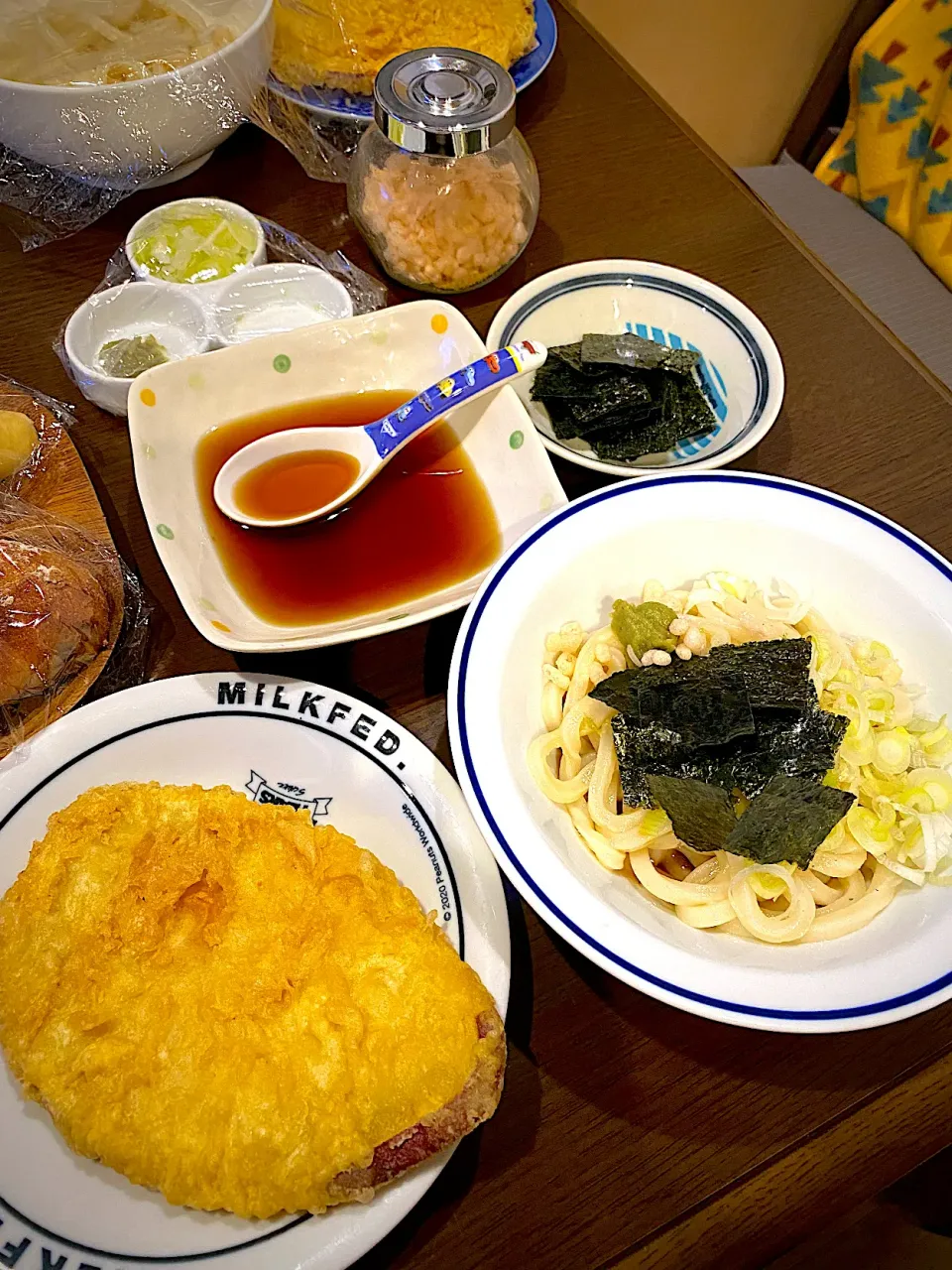 冷やしうどん　さつま芋の天ぷら|ch＊K*∀o(^^*)♪さん