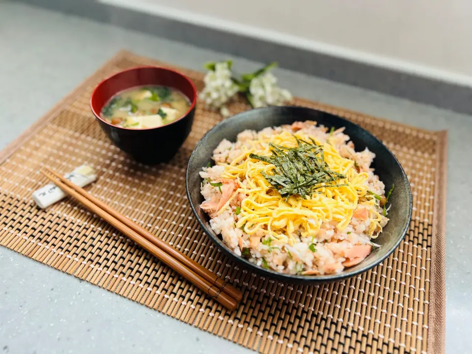 「鮭明太混ぜご飯」|バシュランさん