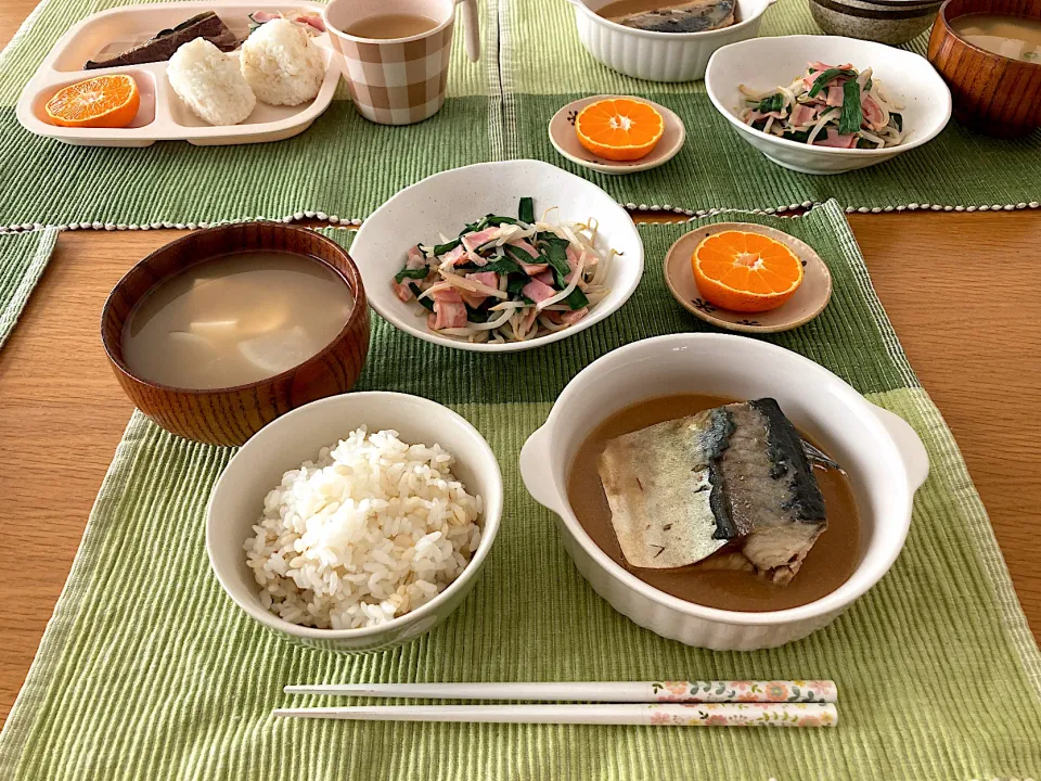 Snapdishの料理写真:＊鯖の味噌煮ランチ＊|＊抹茶＊さん