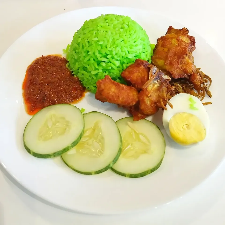 Snapdishの料理写真:Basic Nasi Hulk with Ayam Goreng|Raaonnさん