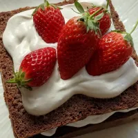 Snapdishの料理写真:いちご🍓ケーキ|paki-paki momさん