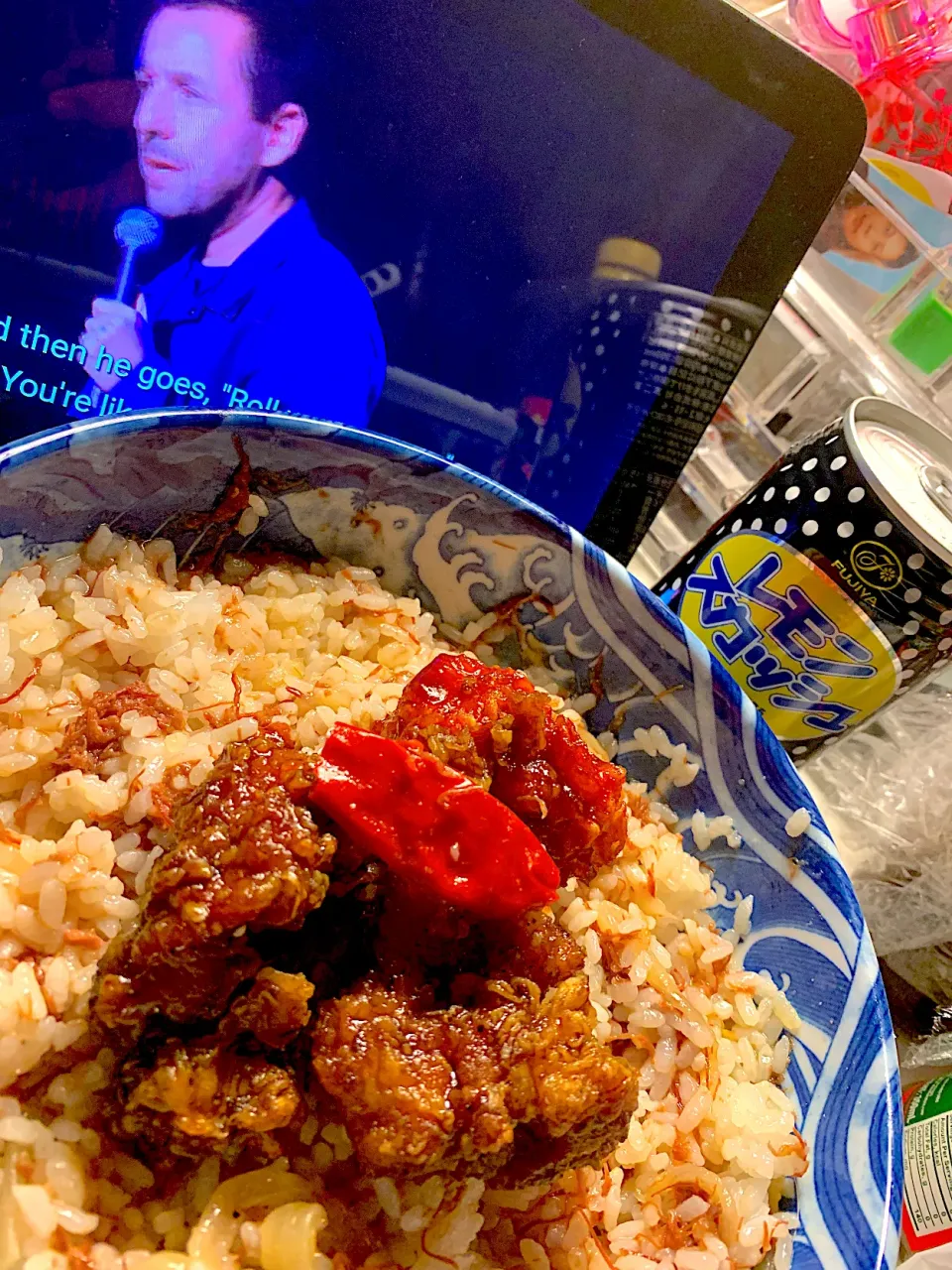 CorNed BeeFy RiCe & sweeT GarLiC Fried ChiCkeN..❤️❤️|GeMzKiTchさん