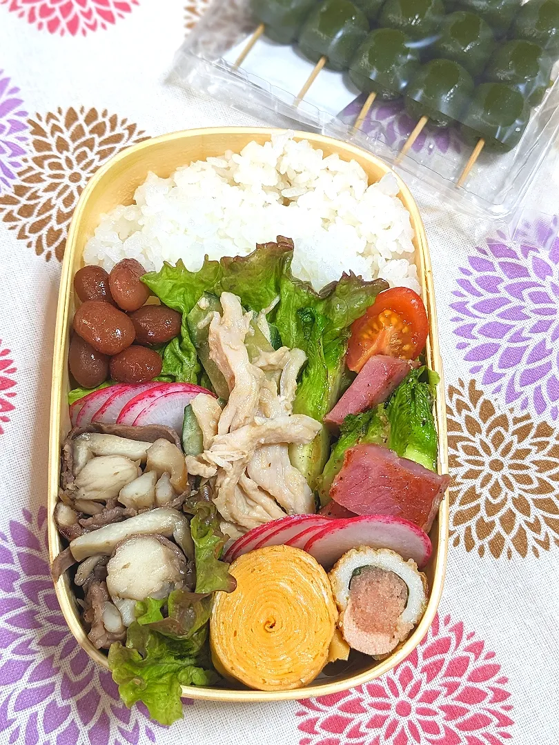 本日のお弁当〜。きのこの牛肉巻弁当〜。|f.1125beさん