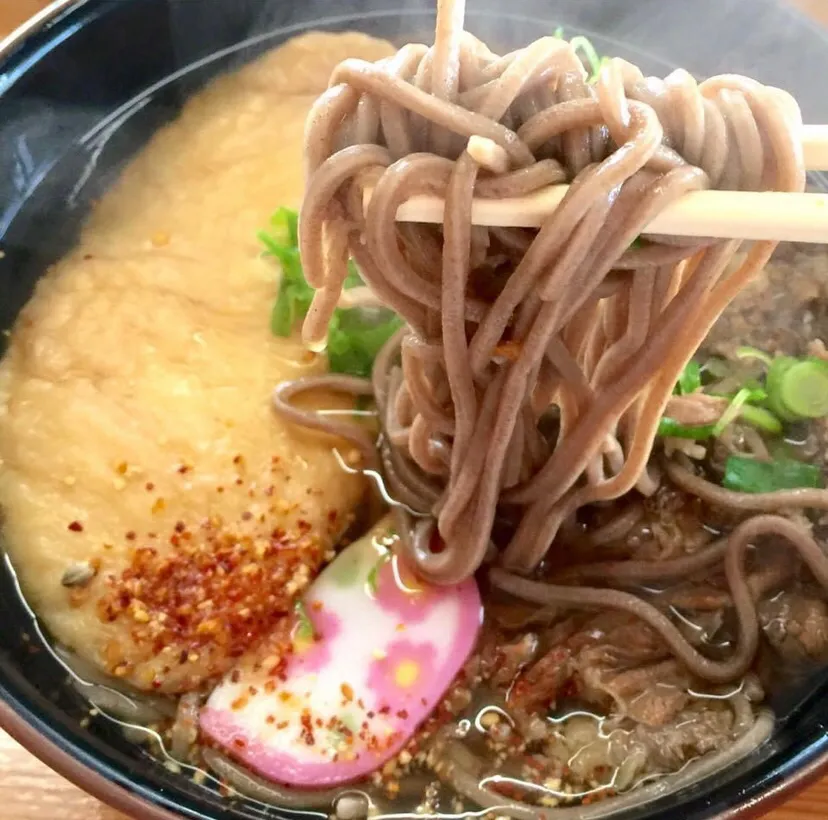 ふーふー熱々の蕎麦で昼ごはん・・|ばくあんしゃさん