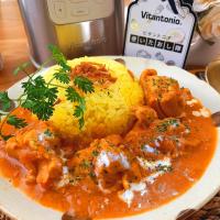 ビタントニオで作ったヨーグルトで
バターチキンカレー🐔