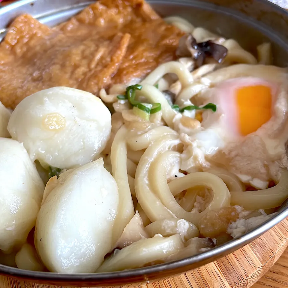 お昼にひとり鍋焼きうどん|mokoさん