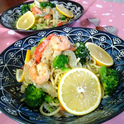 「おうちパスタ バジル」を使ってみたSnapdishの料理・レシピ写真:アルモンデジェノベーゼパスタ