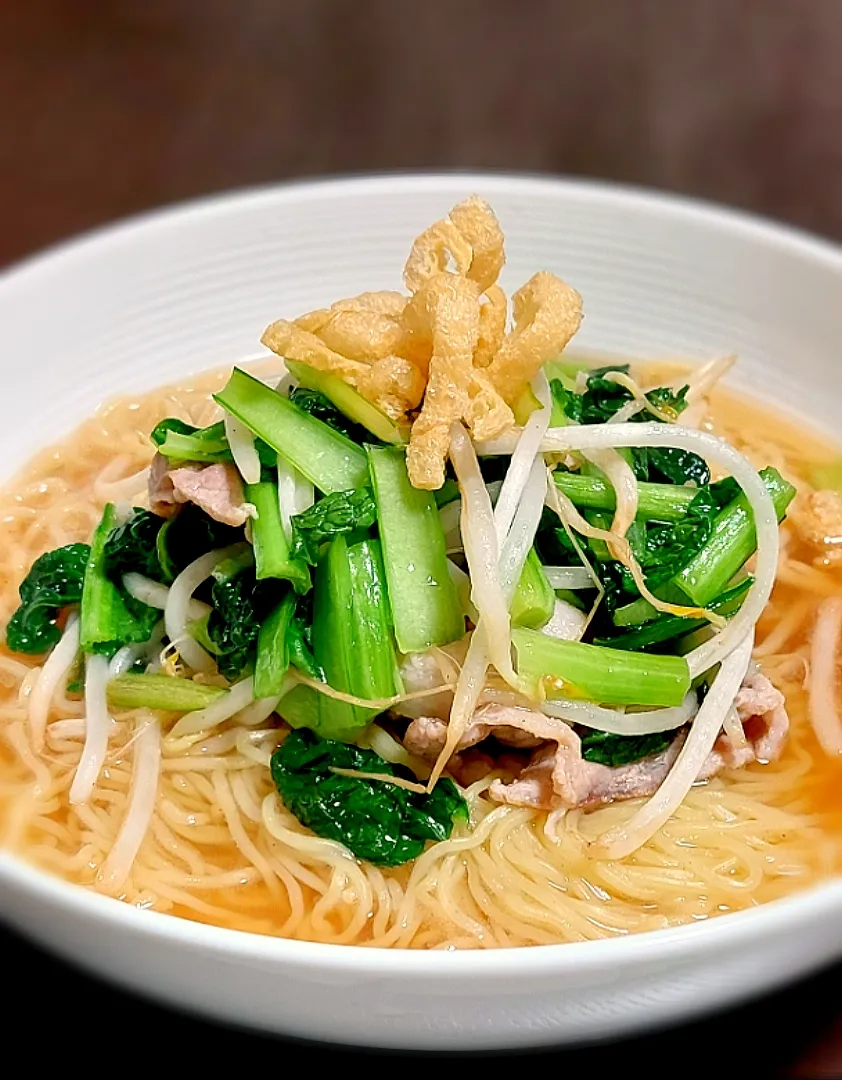 Snapdishの料理写真:ターサイ炒めラーメン🍜|きつねさん