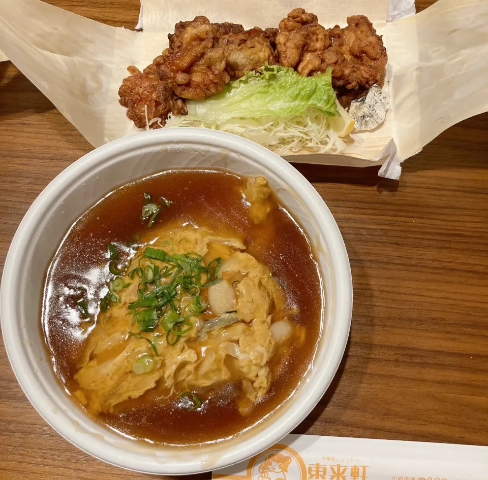 Snapdishの料理写真:天津丼と鶏からあげ|ちゃみこさん