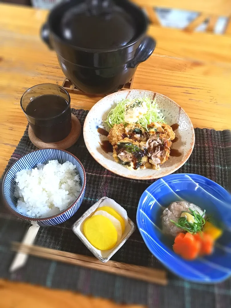 今夜は豚バラ大葉チーズ
でカツです^_^|みきやんさん