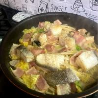 白菜とタラの酒蒸し🍲