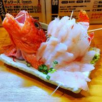 鬼カサゴの刺身
これで¥500は安すぎる！