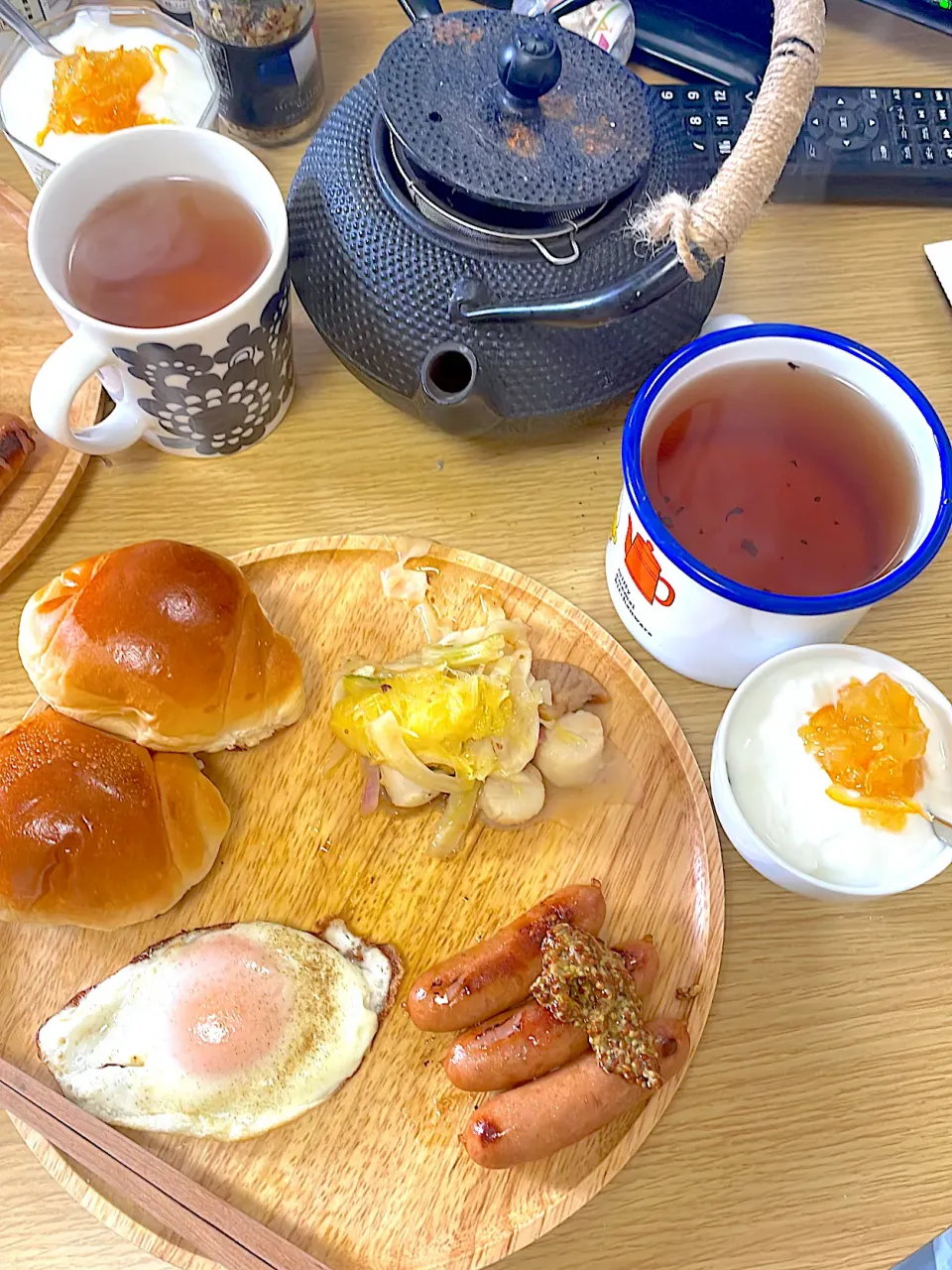 落ち着いた朝ダァ(o_o)の朝ごパン٩( ᐛ )و！|ぽんぽこまめだ。さん