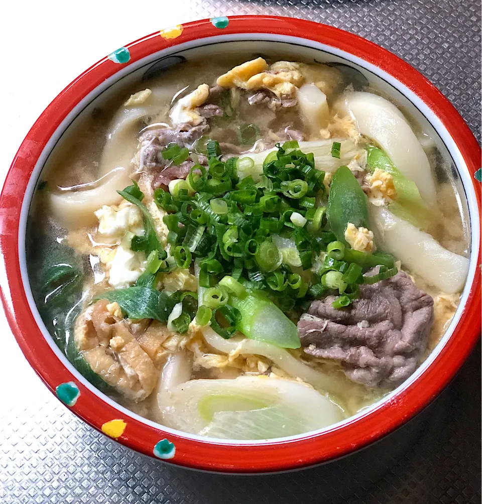 Snapdishの料理写真:煮込みうどん◥█̆̈◤࿉∥ 極太|ブンタさん