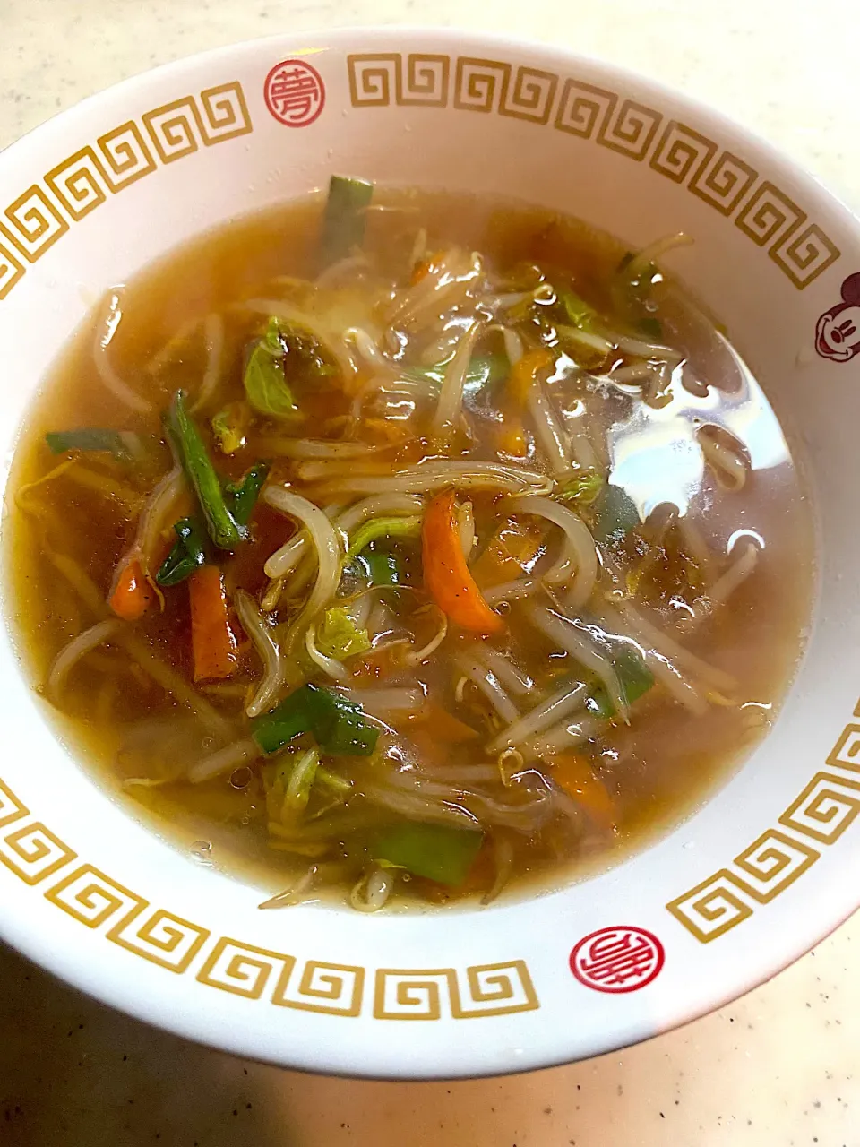 もやしあんかけラーメン|こっぷさん