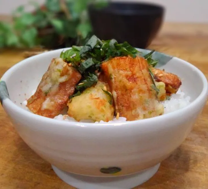 Snapdishの料理写真:ちくわ磯部の天丼|くまちゃんさん