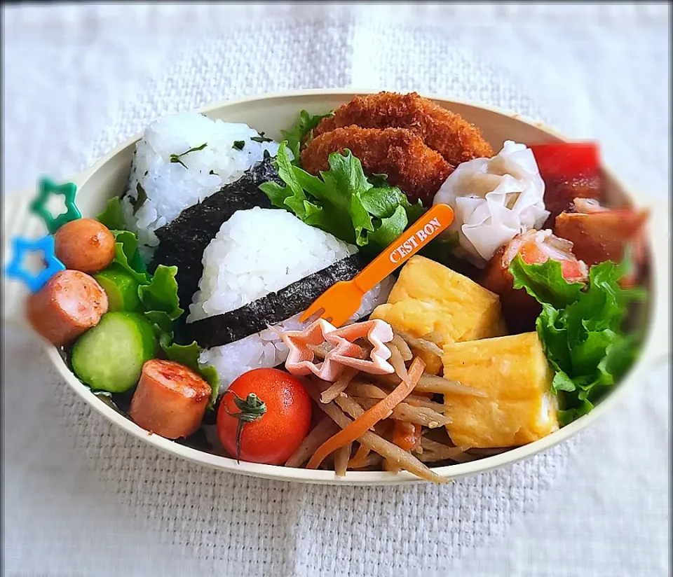 高校生お弁当

明日からテストです。お弁当作りもおしまい！１年間頑張ったぁ💦|みゆりんさん