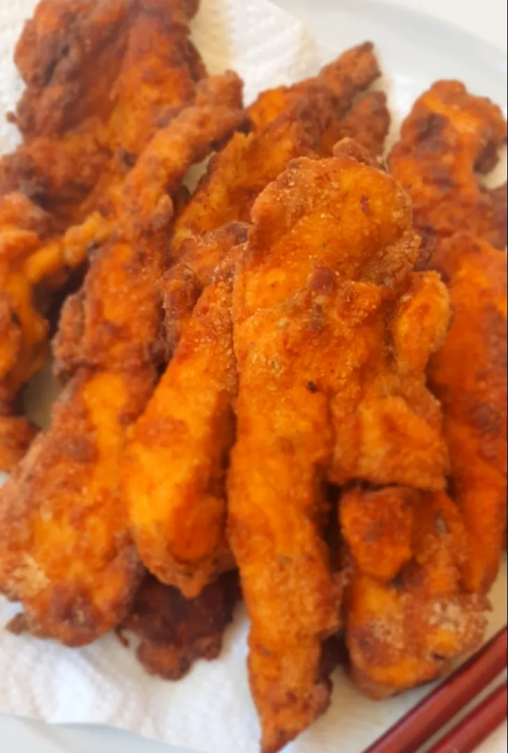 Snapdishの料理写真:Cajun Chicken Strips|feeqsyaneeさん