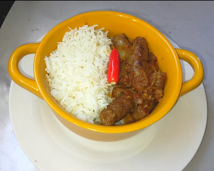 rice and sausage|Lindiwe Lilly Johnsonさん