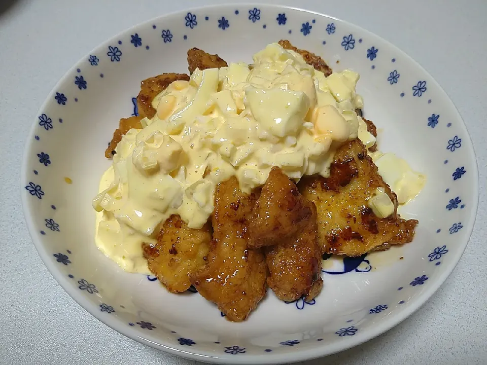 Snapdishの料理写真:揚げ焼きチキン南蛮🍴|りおさん