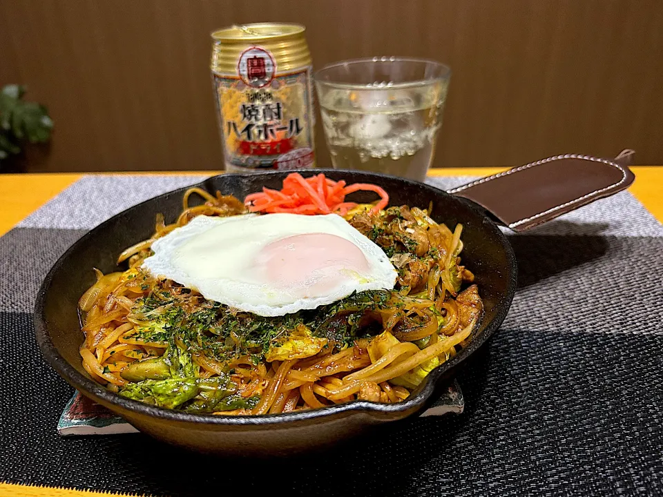 パスタで焼きそば。|みっきーさん