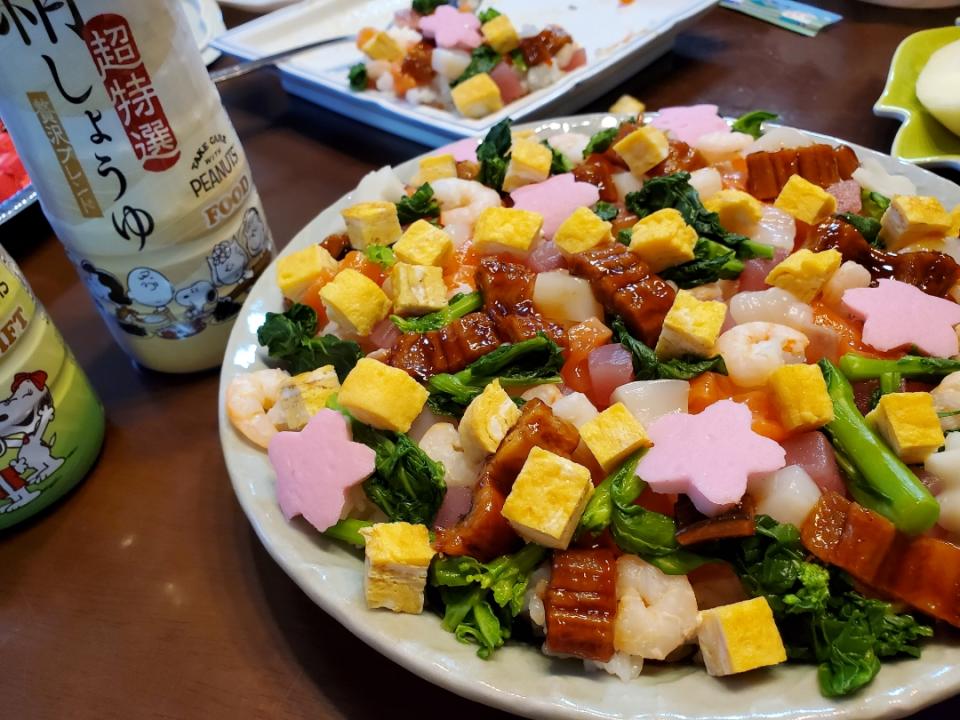 🎎ひな祭りちらし寿司桜🌸