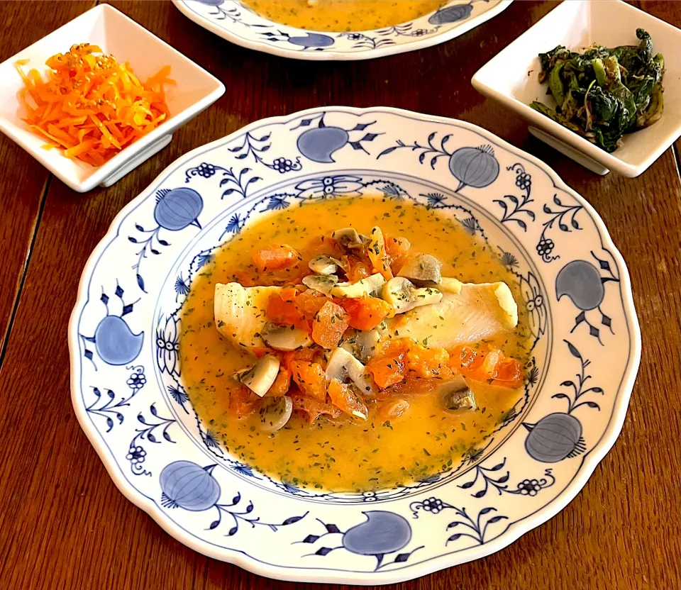 晩ごはん♯カレイのデュグレレ♯志麻さんレシピ♯アルモンデグランプリ|小松菜さん