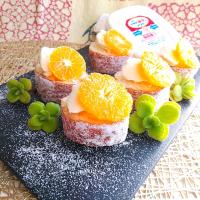 ❇️揚げパンの練乳ソフト＆ミカン❇️