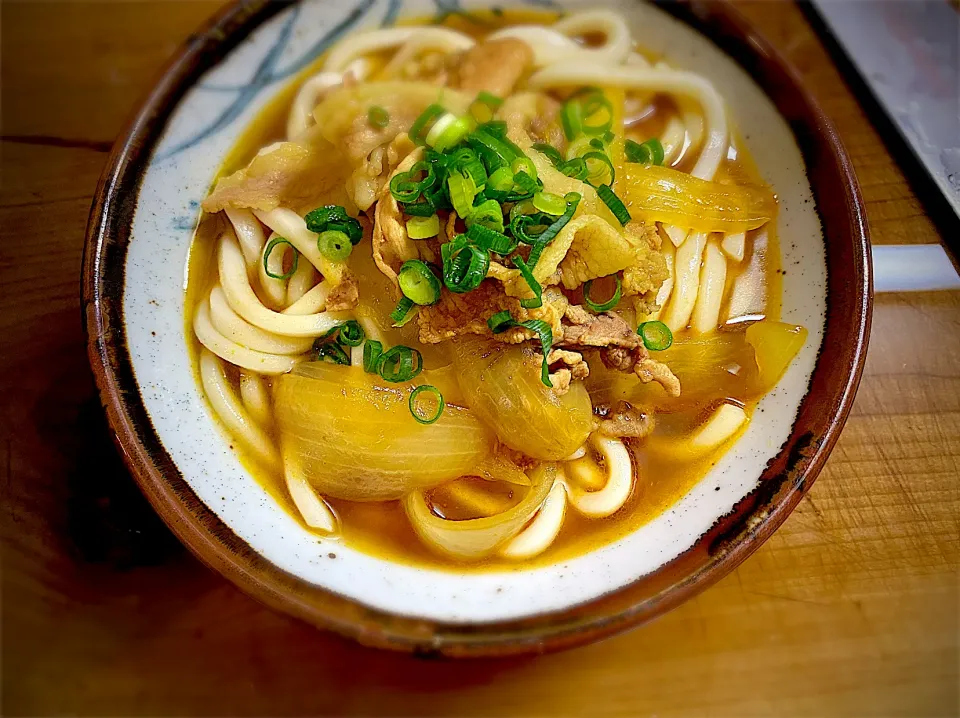 和風出汁カレーうどん|名状しがたいゴミムシのようなものさん