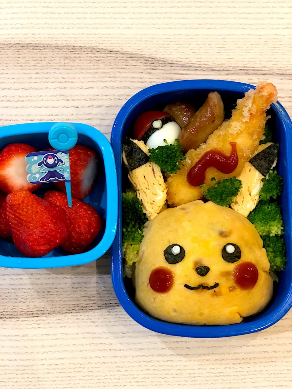 ピカチュウ　オムライス弁当|ゆかりさん