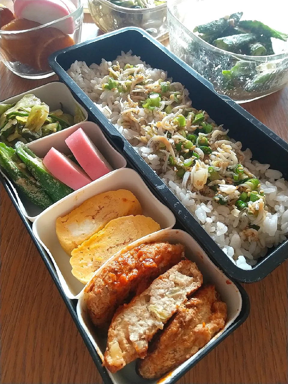 しらすネギのふりかけ弁当|まきごろうさん