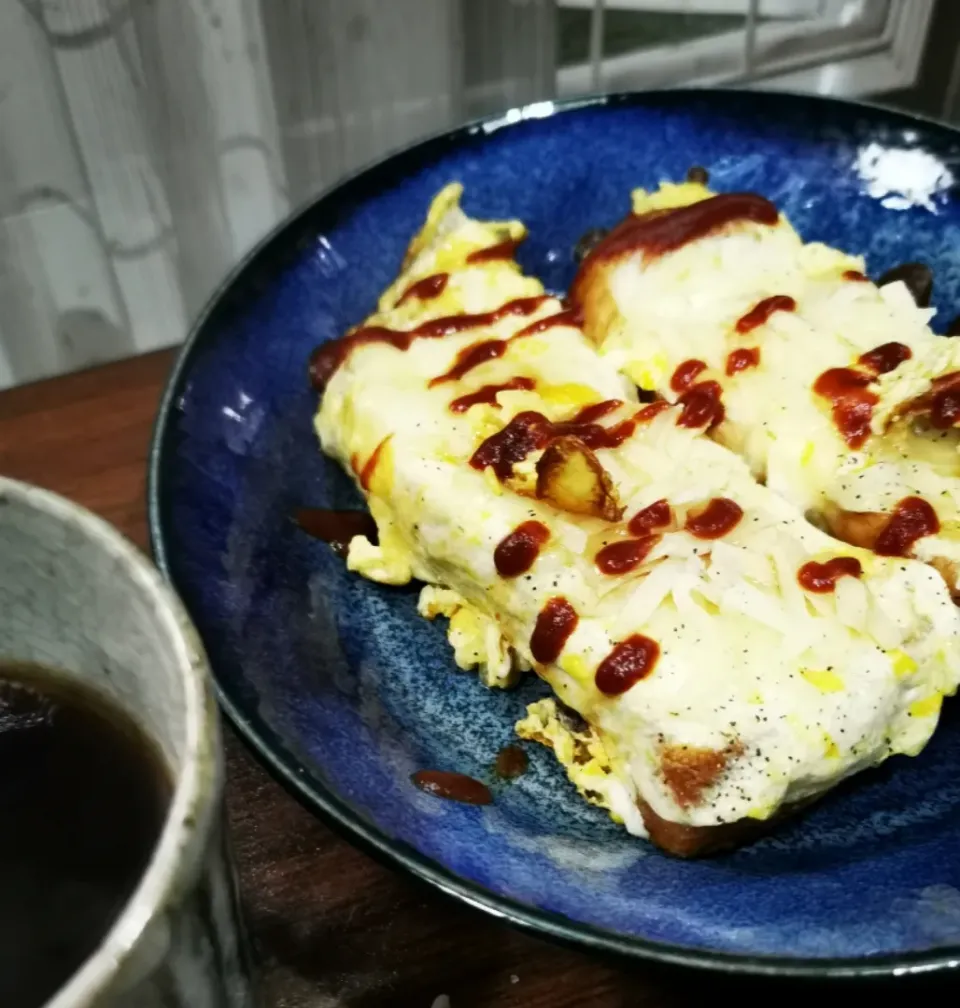 Snapdishの料理写真:朝ごパン👌グ〜です☺️|ペンギンさん