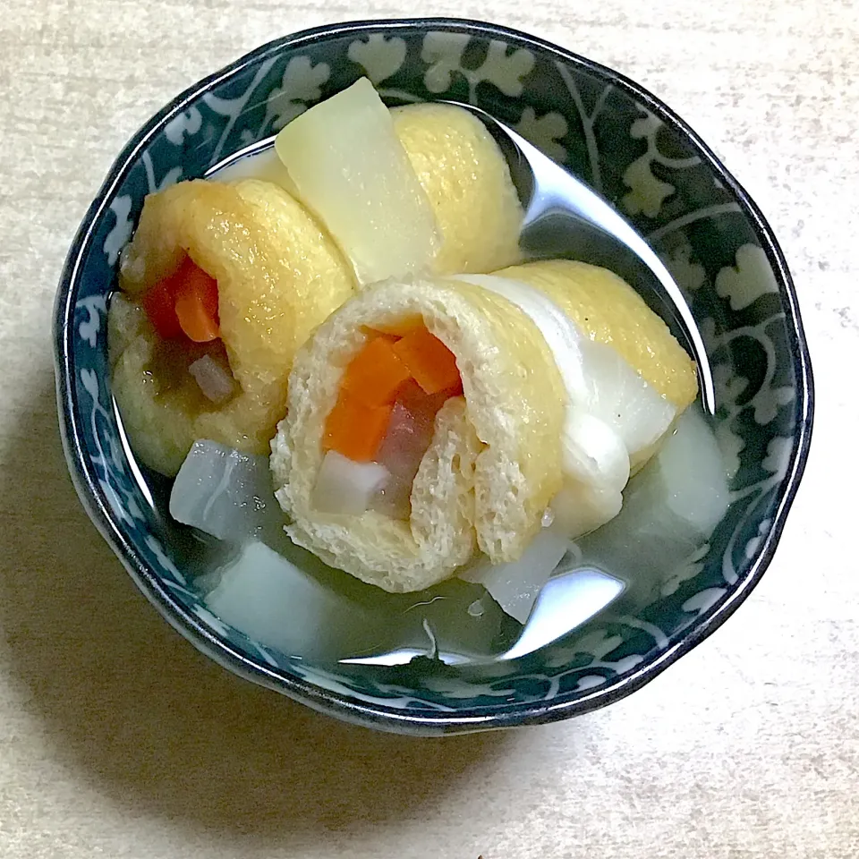 油揚げ巻きと大根のあっさり煮|春の日さん