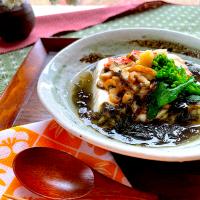 磯の香り〜生海苔餡を纏った煮奴