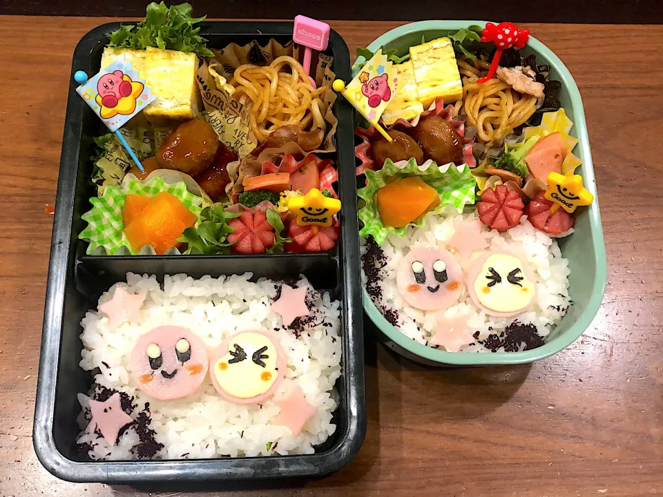 土曜保育弁当🍱カービィ、ワドルディ|あゆぞーさん