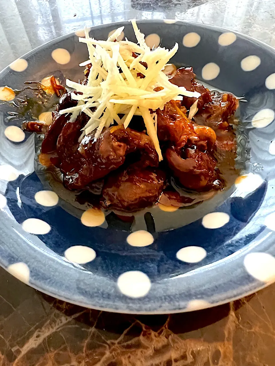 鶏ハツの甘辛煮🐔(甲府の鳥もつ煮味)|💍ごはん🍚さん