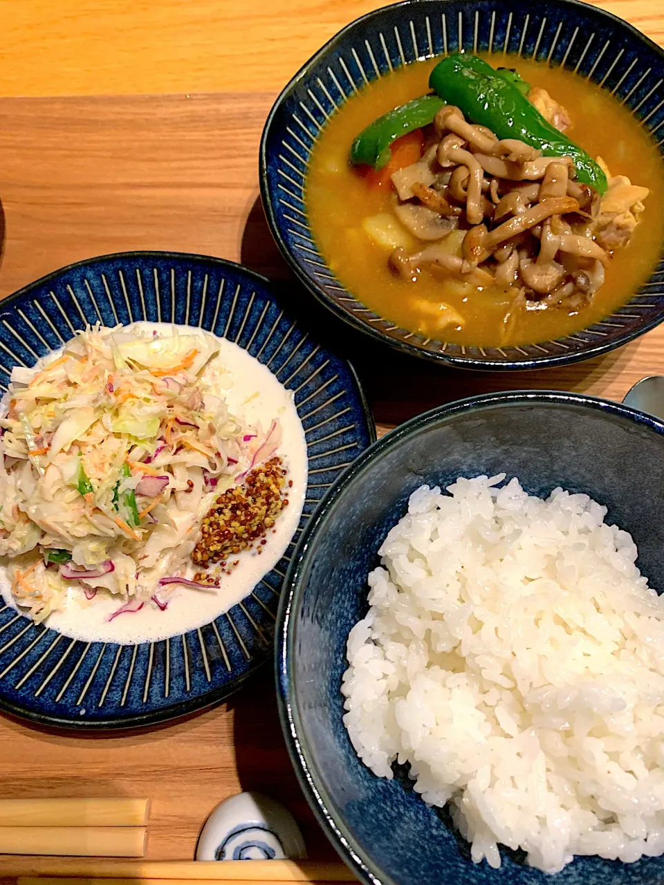 スープカレーとコールスローサラダ|花鳥　舞さん