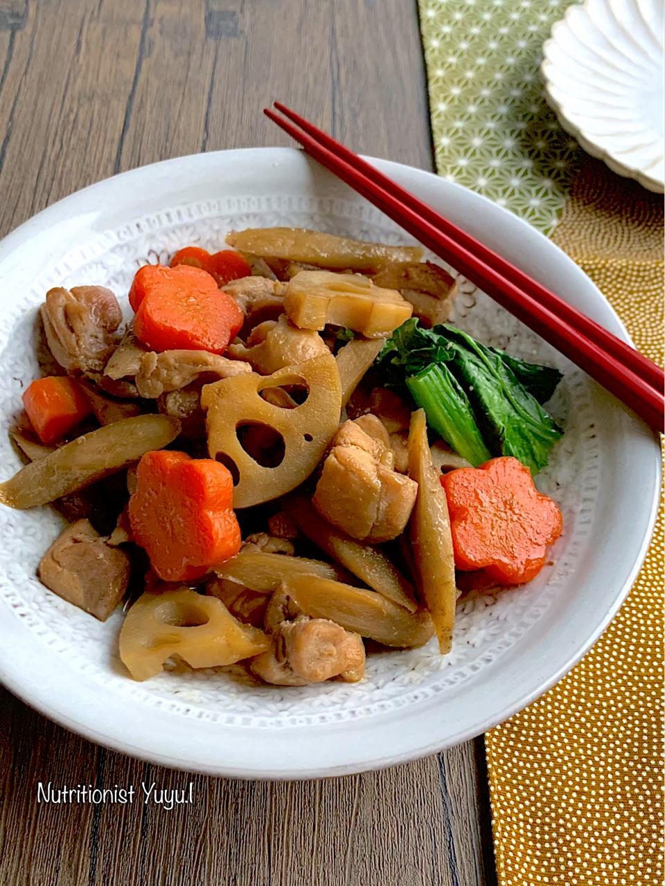 根菜の炒り鷄