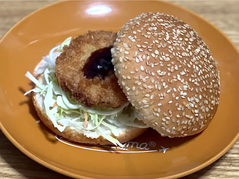 ☆チキンカツバーガー|まぁたんさん